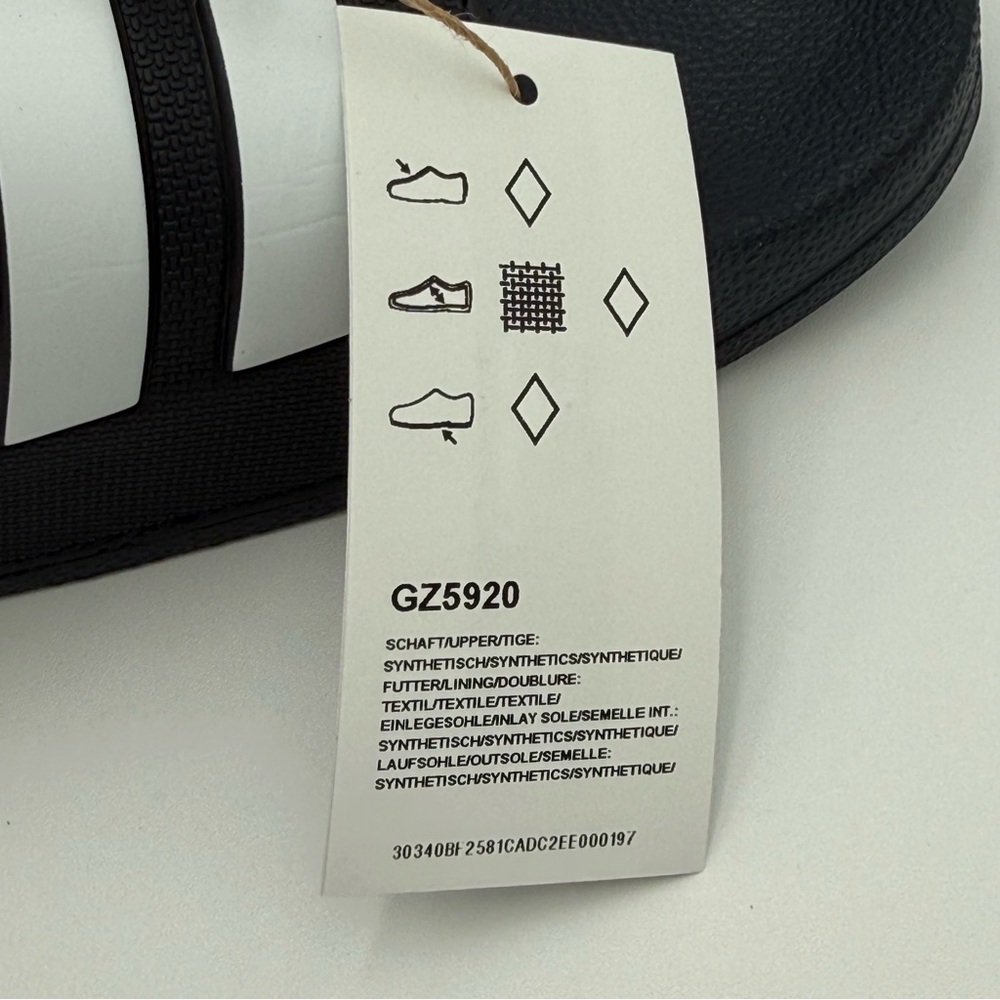 Adidas Adilette Shower Slide Men's Navy White New with Box GZ5920 - Picture 6 of 12